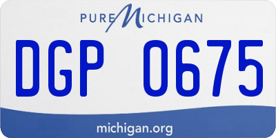 MI license plate DGP0675