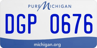 MI license plate DGP0676