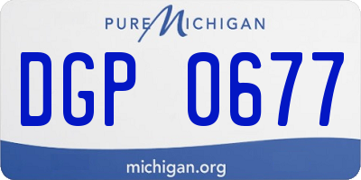 MI license plate DGP0677