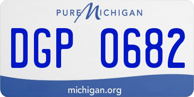 MI license plate DGP0682