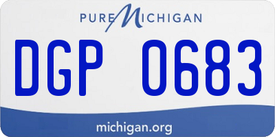 MI license plate DGP0683