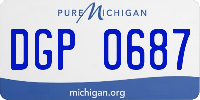 MI license plate DGP0687
