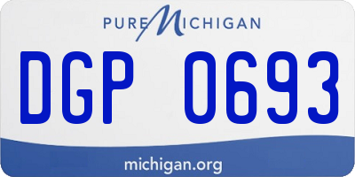 MI license plate DGP0693