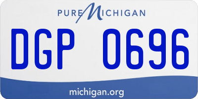 MI license plate DGP0696