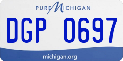 MI license plate DGP0697