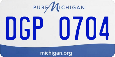 MI license plate DGP0704