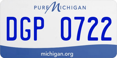 MI license plate DGP0722