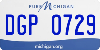 MI license plate DGP0729
