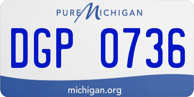 MI license plate DGP0736