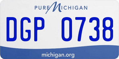 MI license plate DGP0738