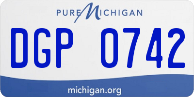 MI license plate DGP0742