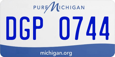 MI license plate DGP0744