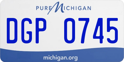 MI license plate DGP0745