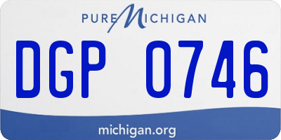 MI license plate DGP0746