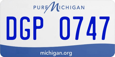 MI license plate DGP0747