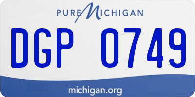 MI license plate DGP0749