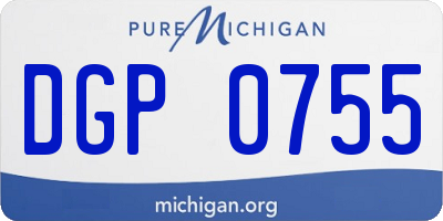 MI license plate DGP0755
