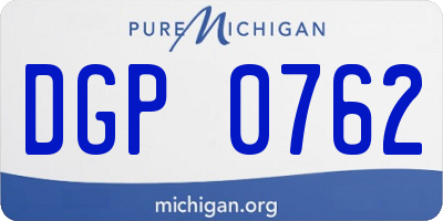 MI license plate DGP0762
