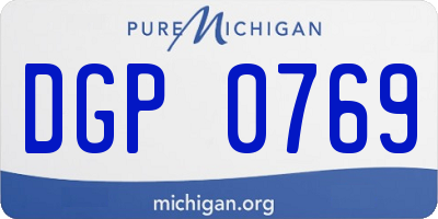 MI license plate DGP0769