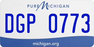 MI license plate DGP0773