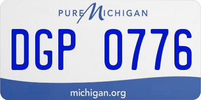 MI license plate DGP0776