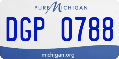 MI license plate DGP0788