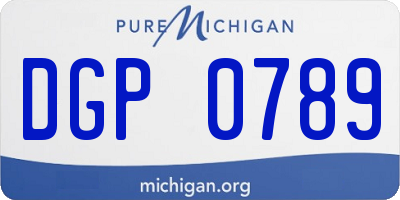 MI license plate DGP0789