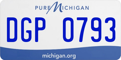 MI license plate DGP0793
