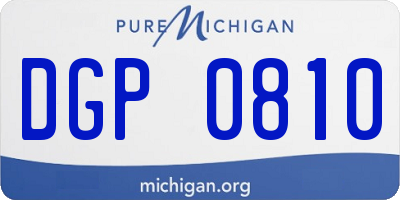 MI license plate DGP0810