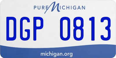MI license plate DGP0813