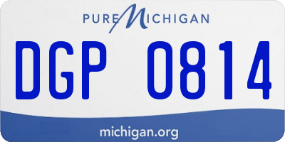 MI license plate DGP0814