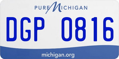 MI license plate DGP0816