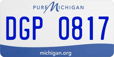 MI license plate DGP0817