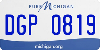MI license plate DGP0819