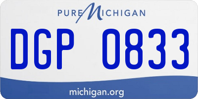 MI license plate DGP0833