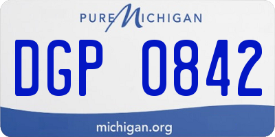 MI license plate DGP0842