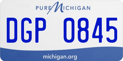 MI license plate DGP0845