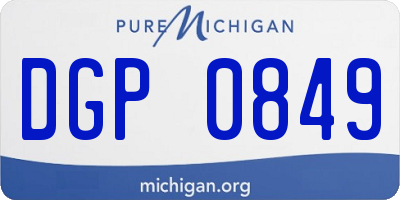 MI license plate DGP0849