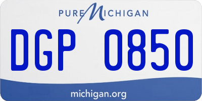 MI license plate DGP0850