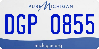 MI license plate DGP0855