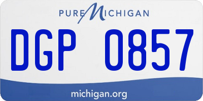MI license plate DGP0857
