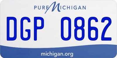 MI license plate DGP0862