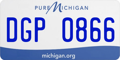 MI license plate DGP0866