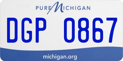 MI license plate DGP0867