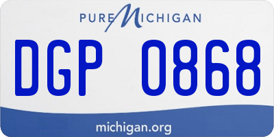 MI license plate DGP0868