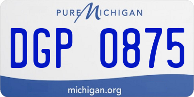 MI license plate DGP0875