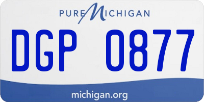 MI license plate DGP0877