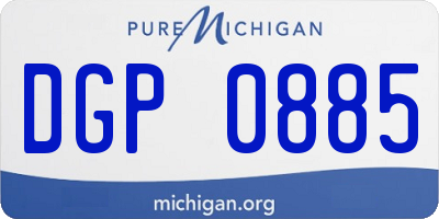 MI license plate DGP0885