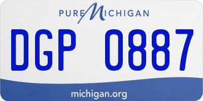 MI license plate DGP0887