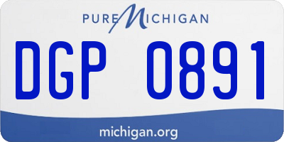 MI license plate DGP0891